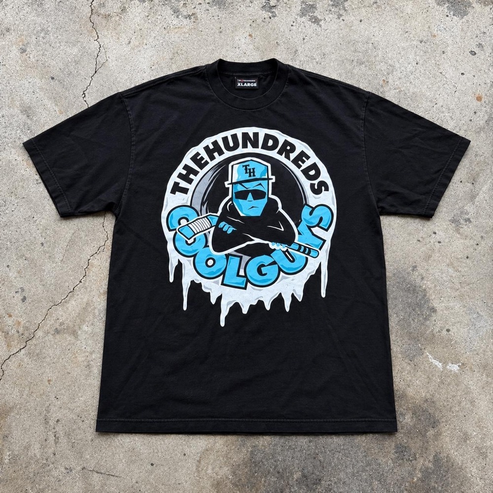 The Hundreds Vintage Made in USA Cool Guys Adam Bomb Black Graphic T-Shirt XL